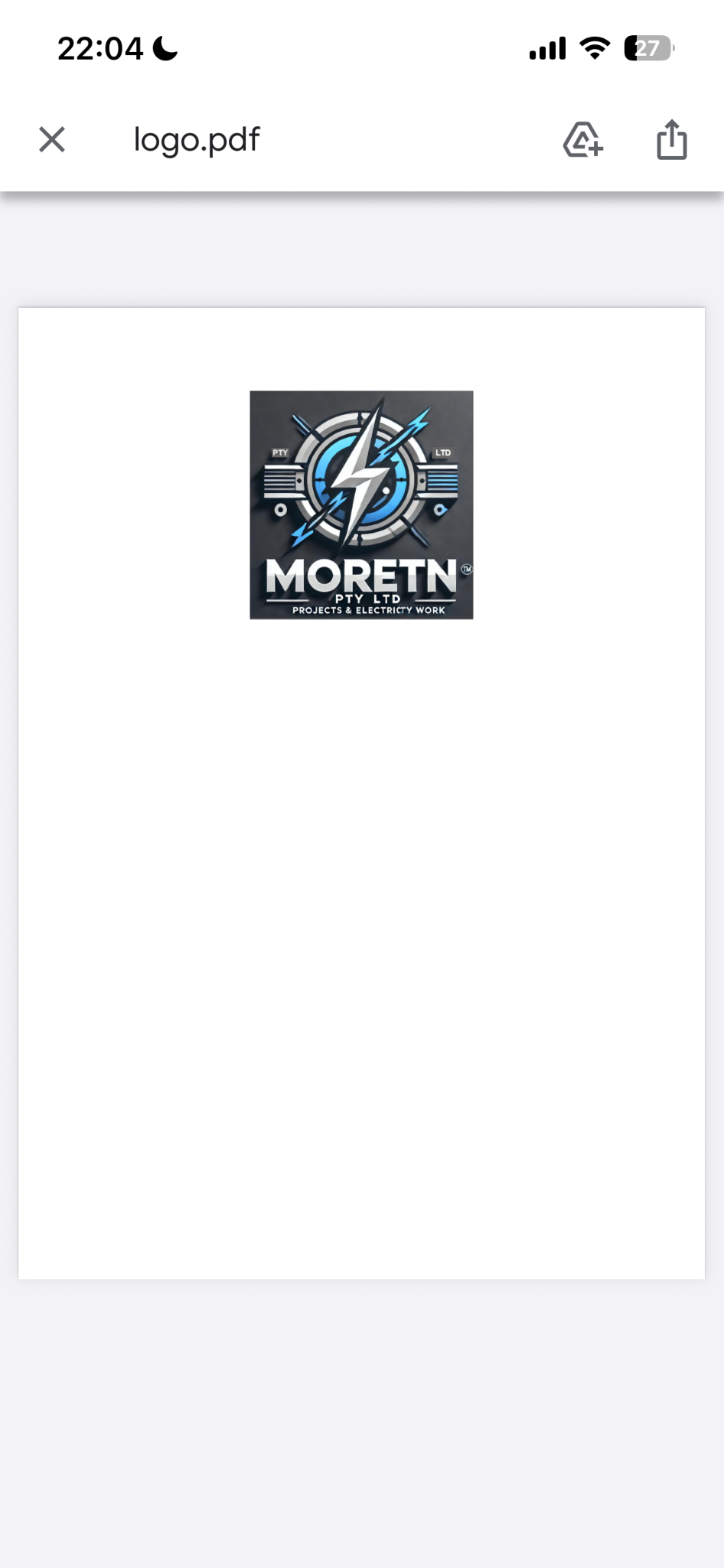 MORETN PTY LTD — Projects & Electricity Work